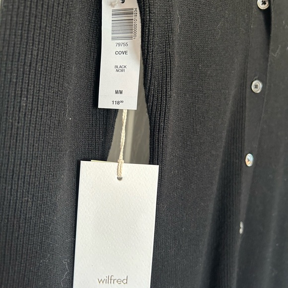 Black button up sweater dress- NWT - Wilfred- M - Picture 2 of 2